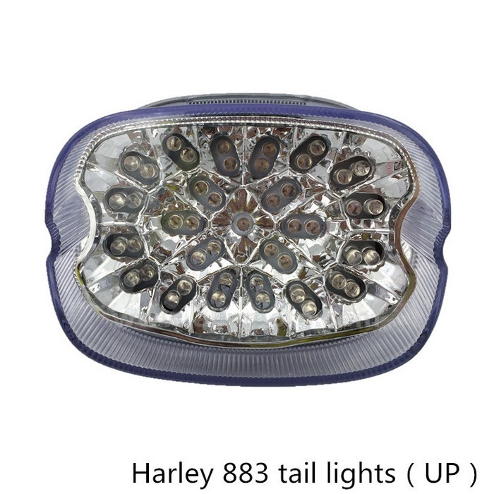 29 Harley Fatboy Sportster Dyna Road King Glides Xl 883 1200 Tail Light Led Integrated Turn Signals@2
